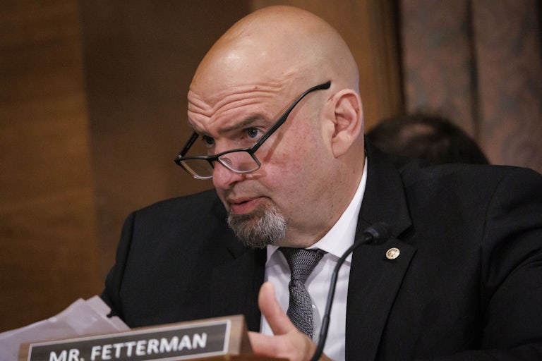 Pennsylvania Senator John Fetterman at a congressional hearing