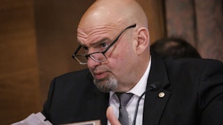 Pennsylvania Senator John Fetterman at a congressional hearing