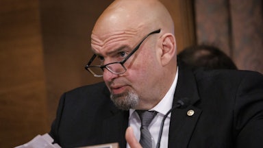 Pennsylvania Senator John Fetterman at a congressional hearing