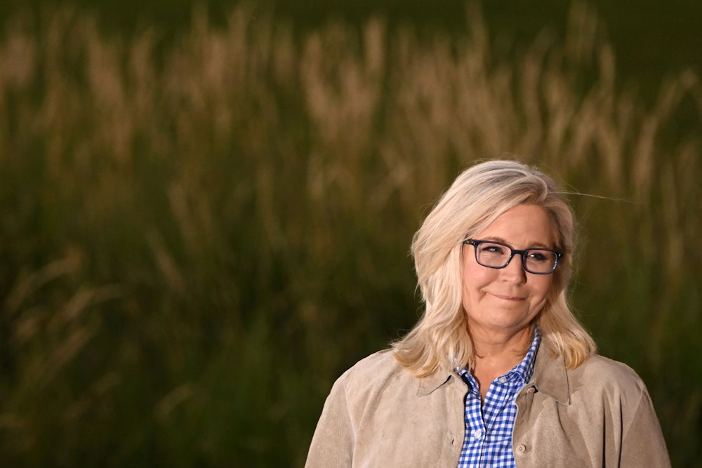 Cheney at Mead Ranch in Jackson, Wyoming, after her loss