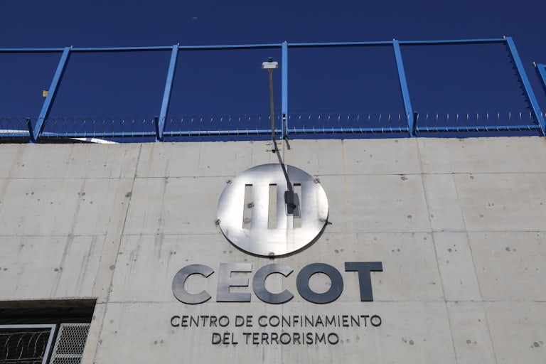 The outside of the El Salvador prison where Donald Trump is sending his deportees