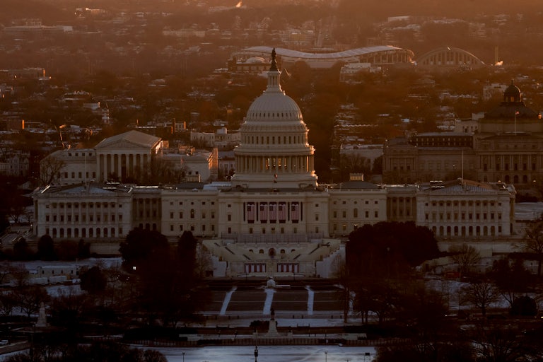 The U.S. Capitol ahead of Donald Trump’s inauguration