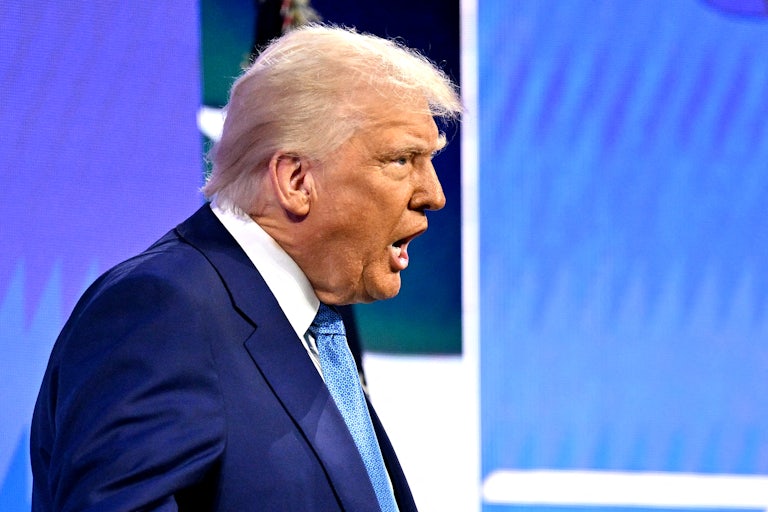 Donald Trump yelling