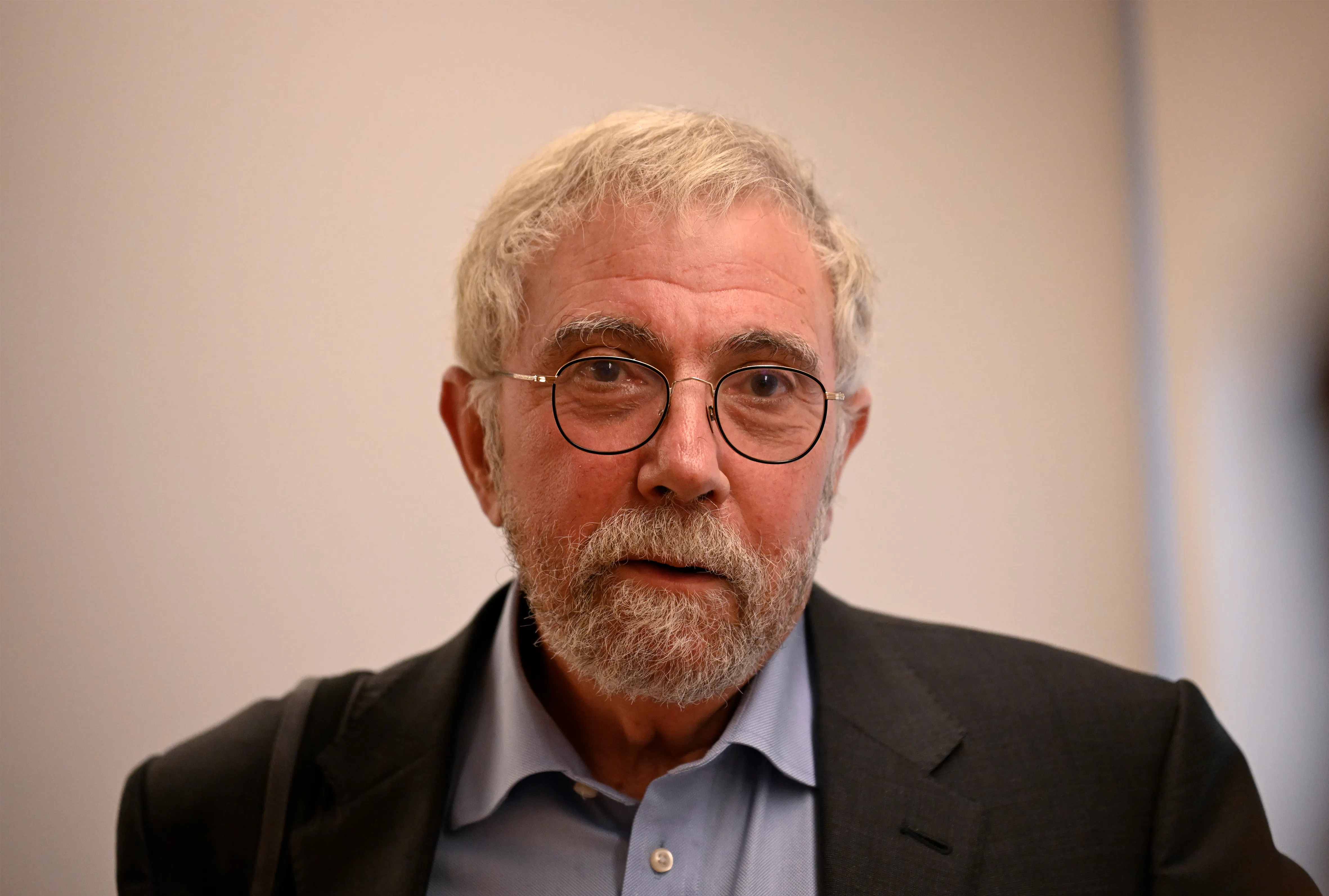 Paul Krugman at a conference