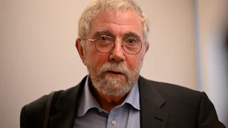 Paul Krugman at a conference