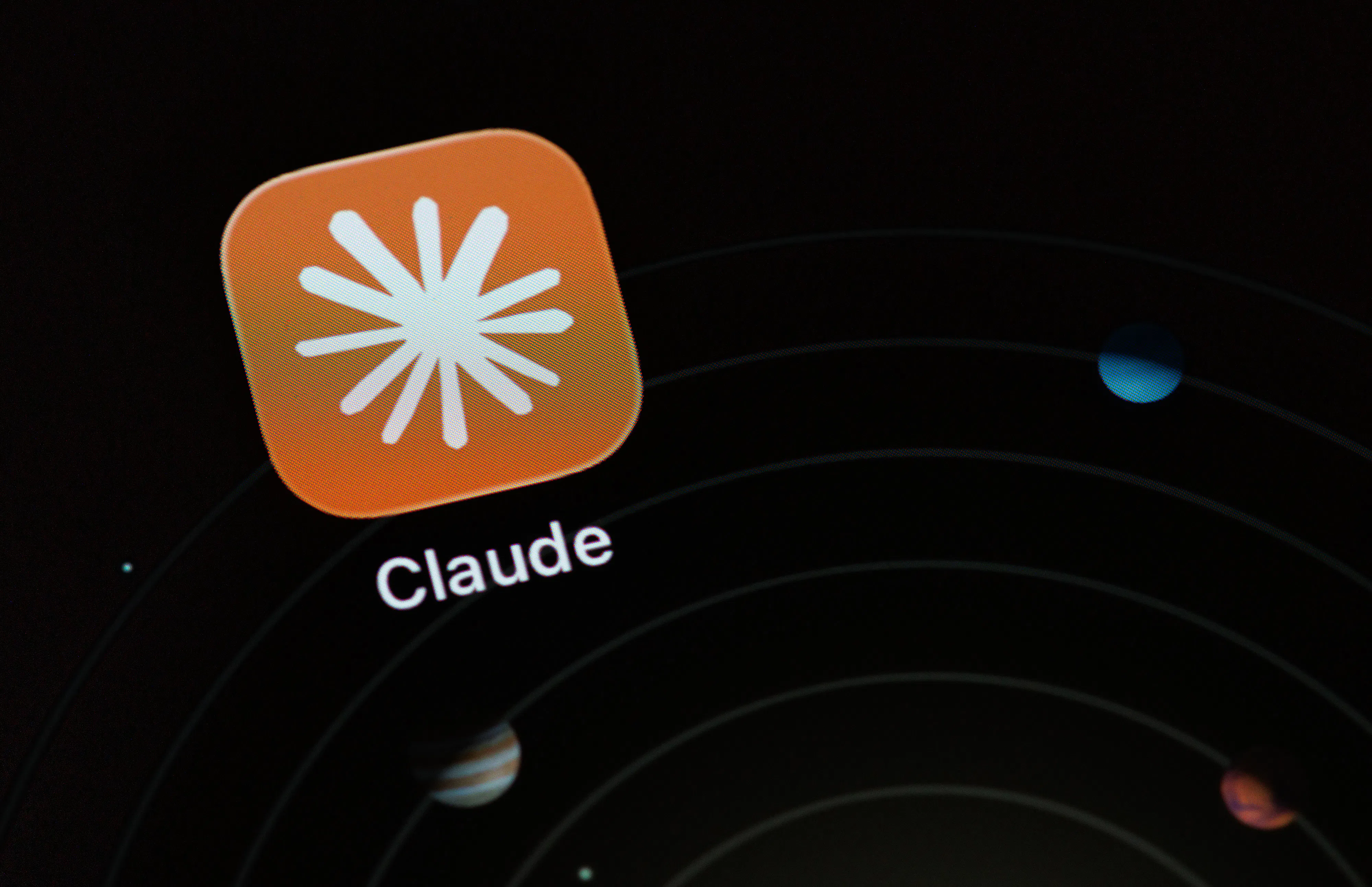 A Claude artificial intelligence app on a smartphone.