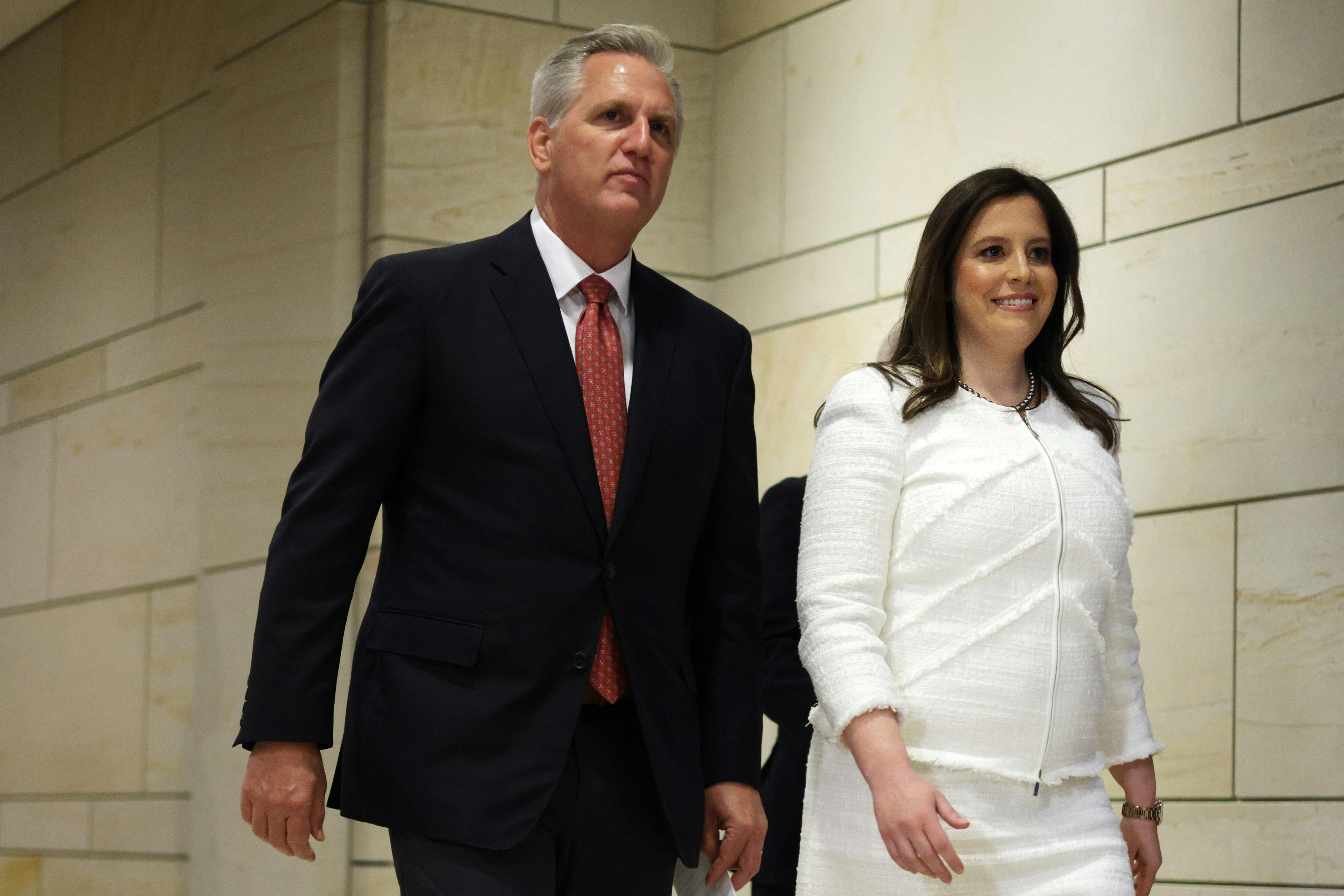 House Speaker Kevin McCarthy and Rep. Elise Stefanik