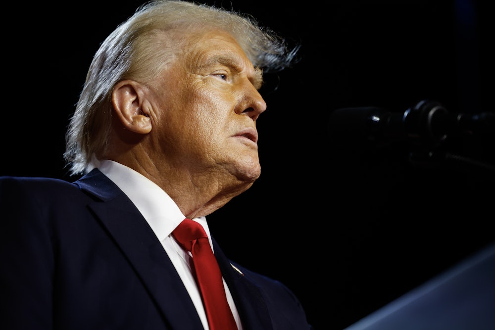 Donald Trump sneers