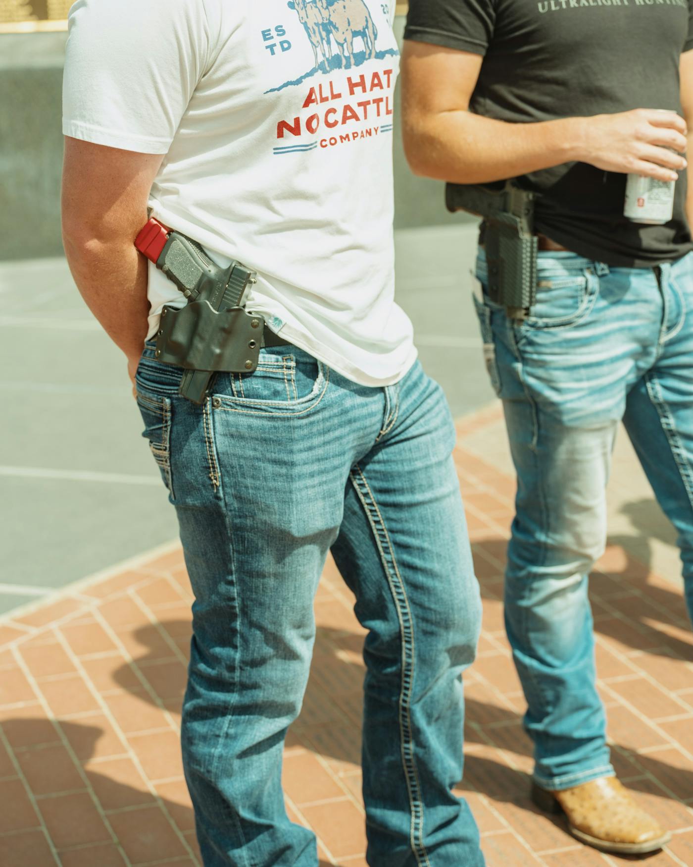 Armed counter-protestors at the No Kings rally in Kalispell, MT on Saturday, June 14
