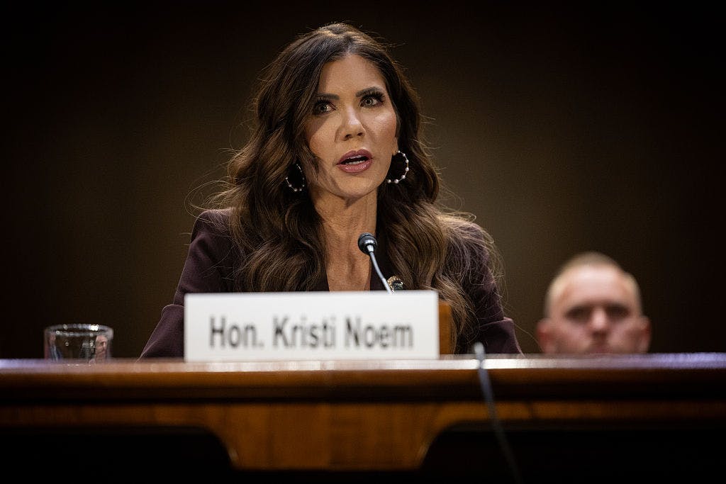 DHS Secretary Kristi Noem testifies in Congress.