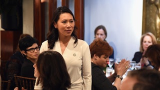 Representative Stephanie Murphy of Florida smiles at an event in New York in 2017.