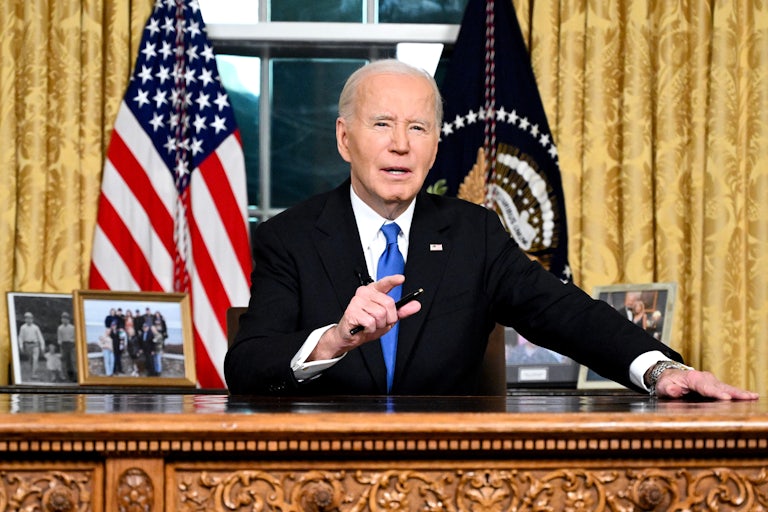 Joe Biden in the Oval Office
