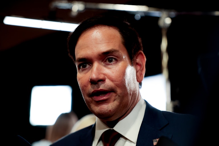 Marco Rubio speaks to reporters