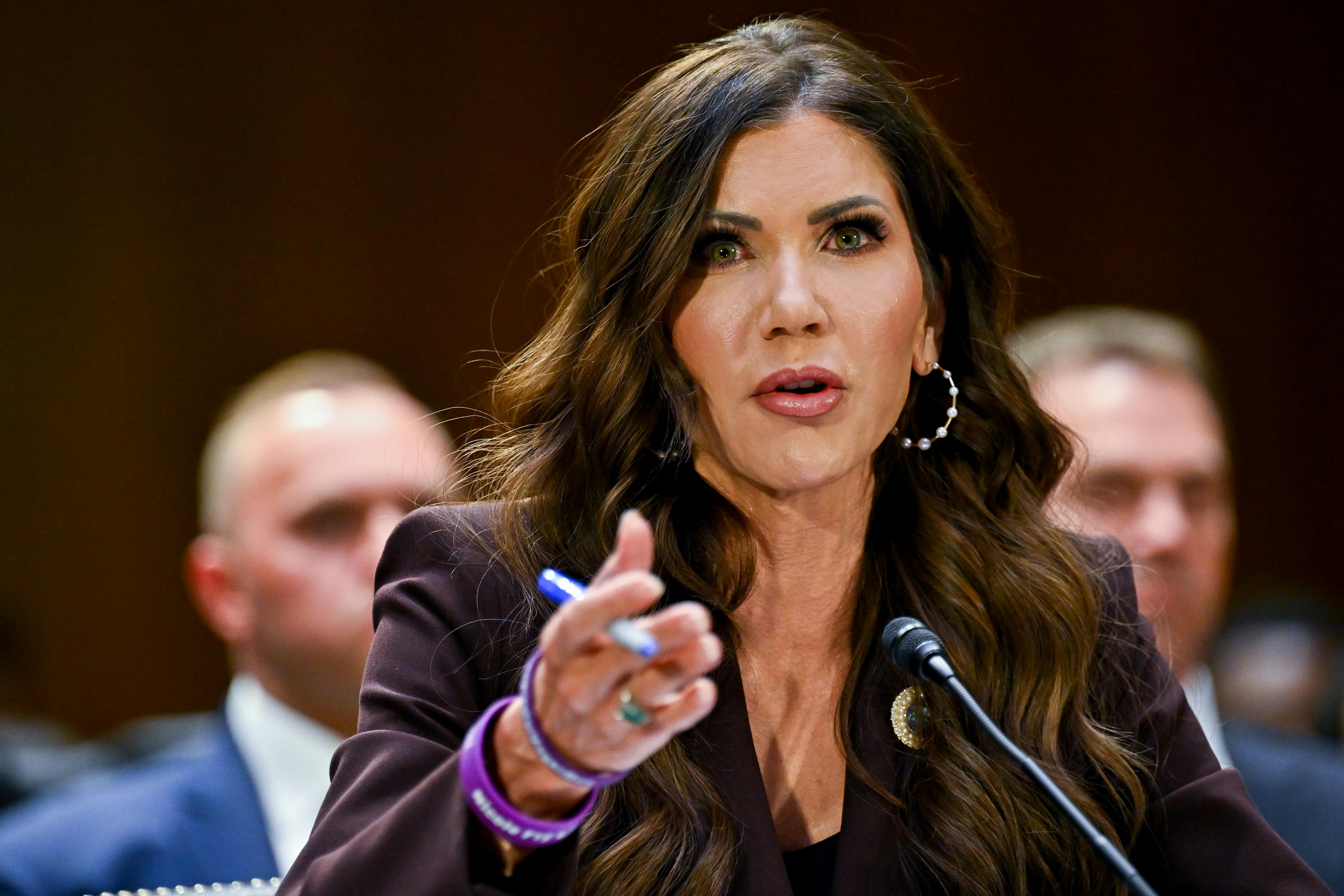 DHS Secretary Kristi Noem testifies in Congress.