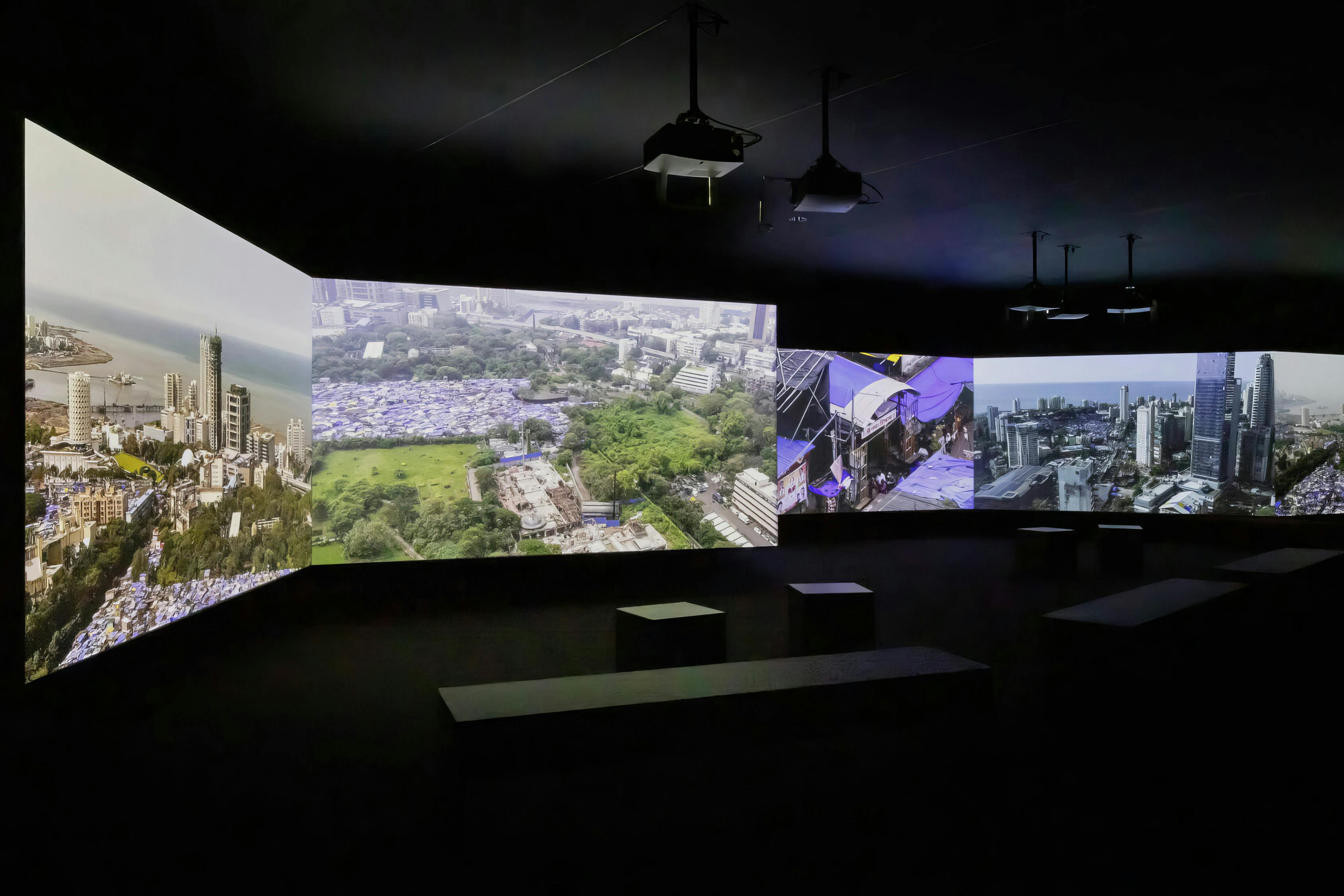 Photograph of an installation by Mumbai-based collaborative art studio CAMP