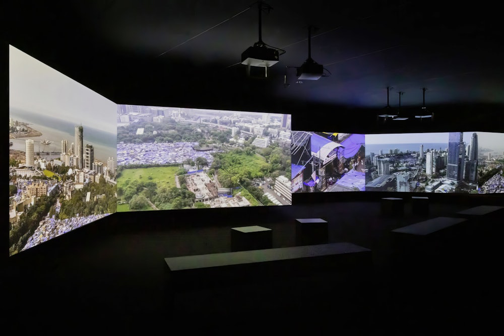 Photograph of an installation by Mumbai-based collaborative art studio CAMP