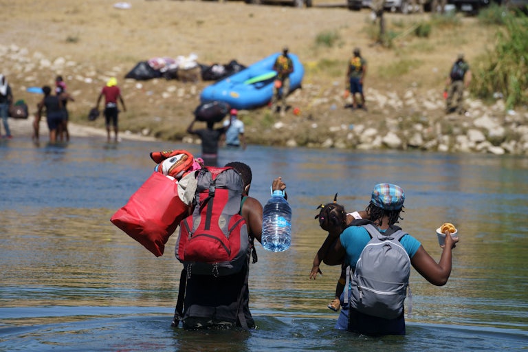 Haitian asylum-seekers at the U.S.-Mexico border