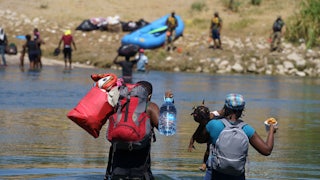 Haitian asylum-seekers at the U.S.-Mexico border