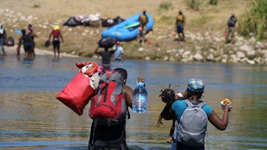 Haitian asylum-seekers at the U.S.-Mexico border