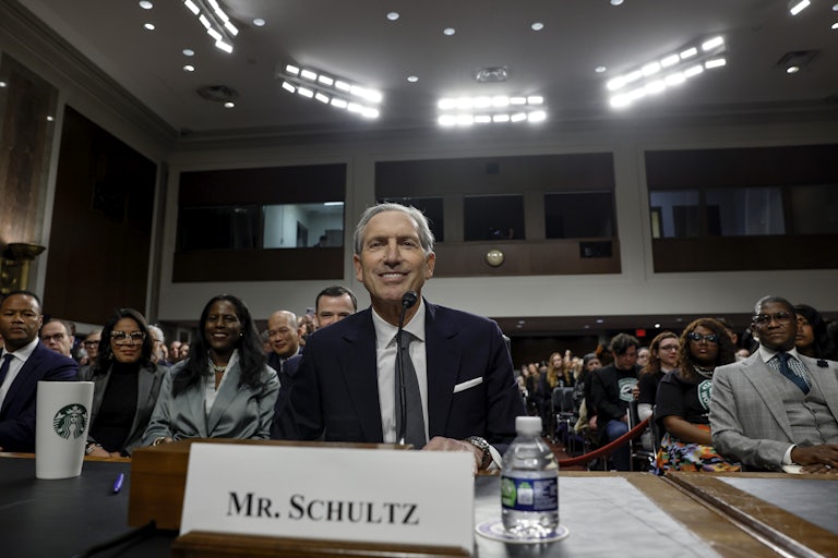 Former Starbucks CEO Howard Schultz testifies