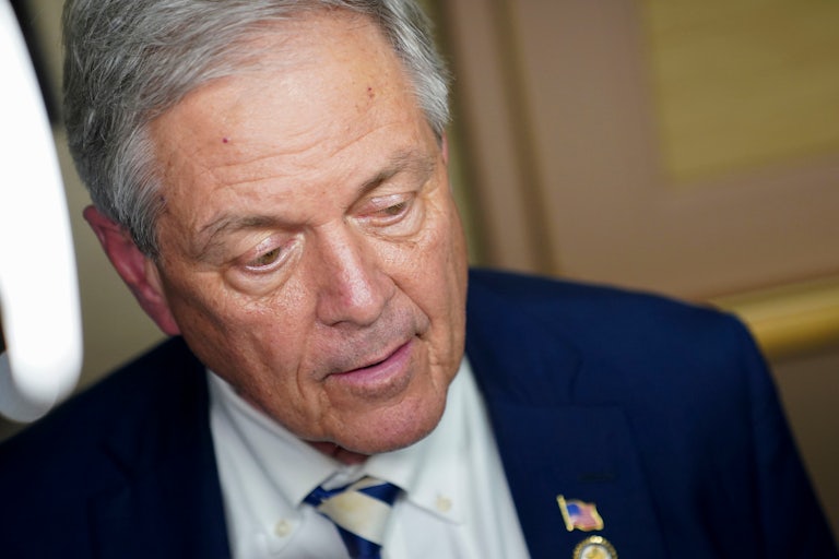 Representative Ralph Norman speaks to reporters in the Capitol