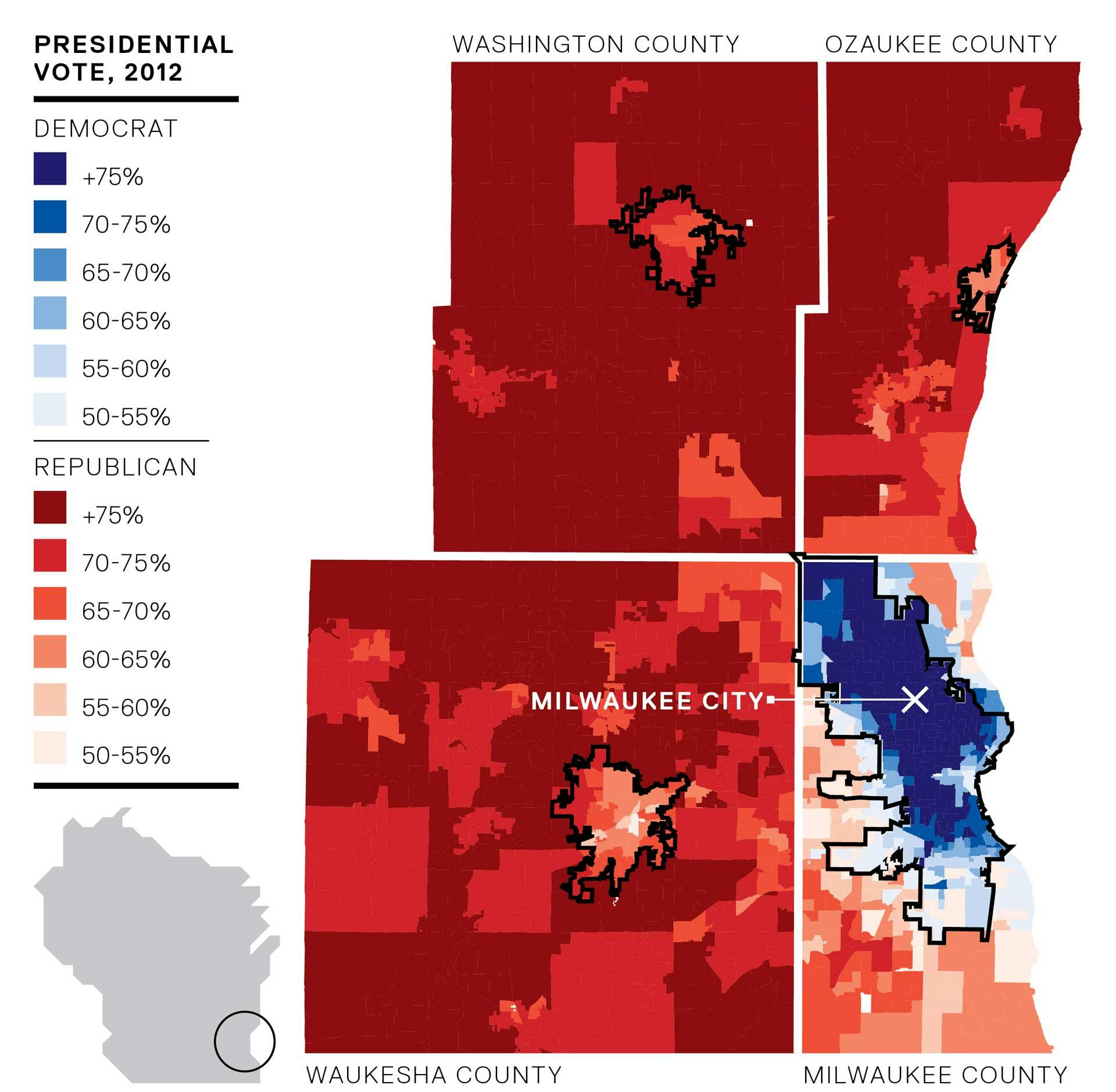 MAPS: Scott Walker's Hyperpolarized Home Base | The New Republic