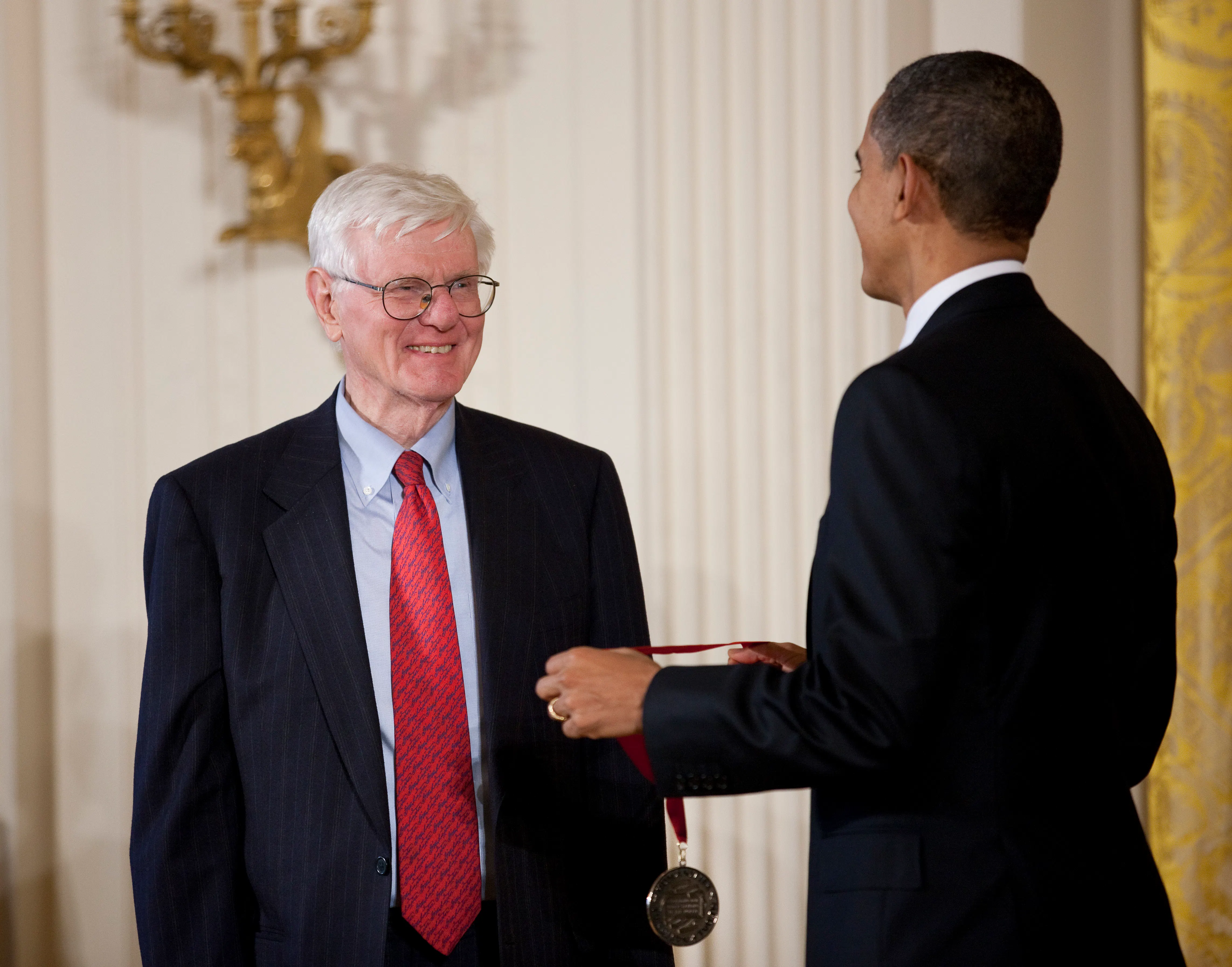 President Barack Obama presented  a National Humanities Medal to historian Gordon S. Wood in 2011