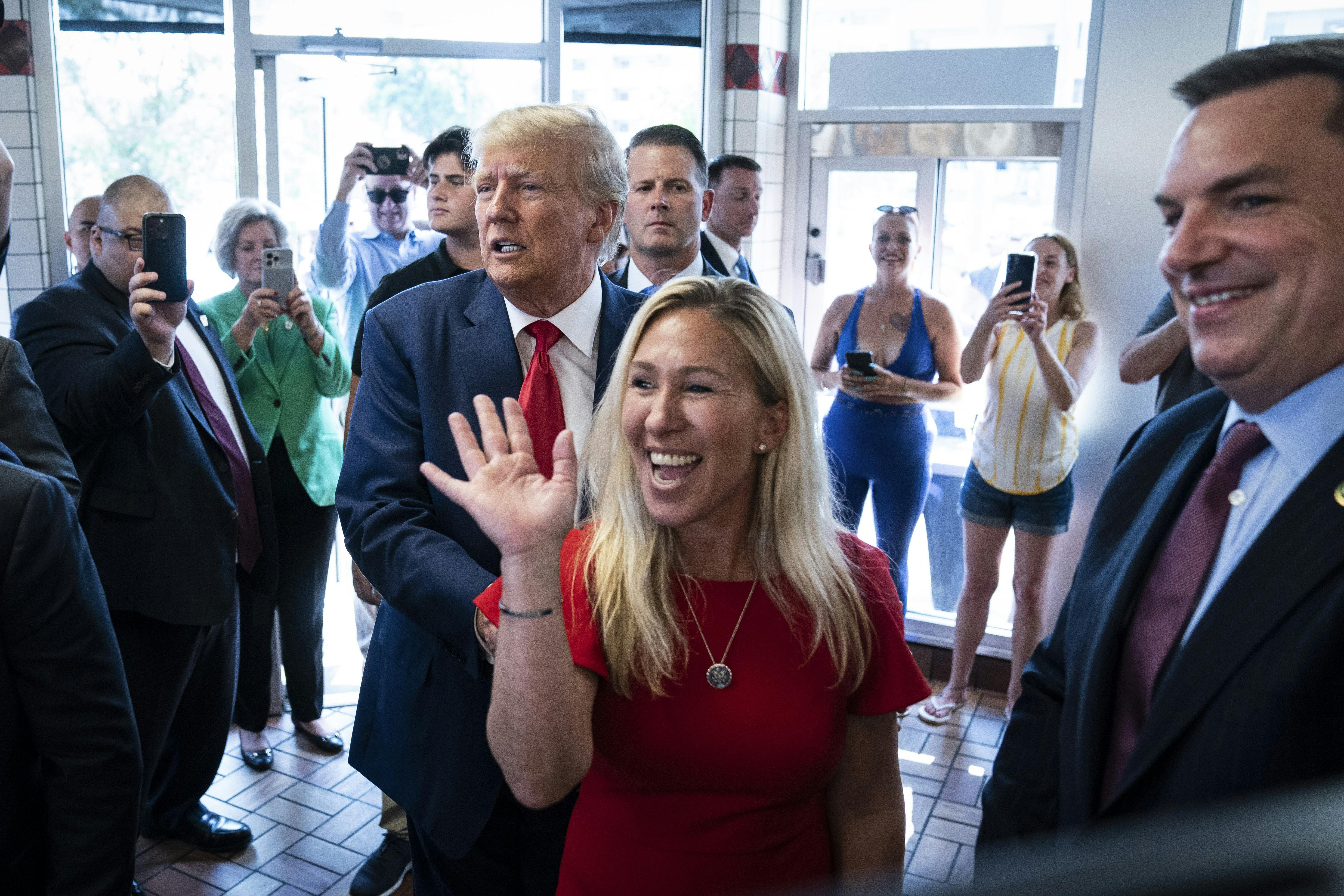 Trump and Marjorie Taylor Greene in Georgia