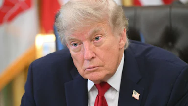 Donald Trump in the Oval Office of the White House