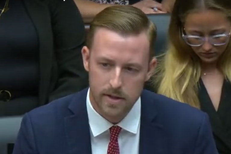 Oklahoma state Superintendent Ryan Walters testifies in Congress.