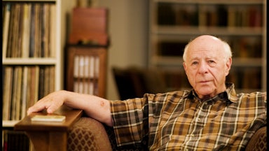 American neoconservative theorist and writer Norman Podhoretz at home in New York City.