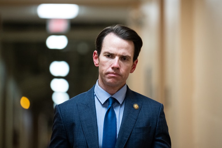 Representative Kevin Kiley walks in the Capitol.