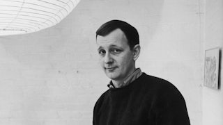 Donald Barthelme at his home in New York, 1964