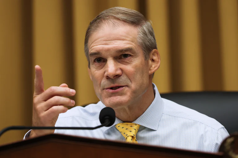 Jim Jordan holds up a finger