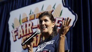 Nikki Haley attended the Iowa State Fair on August 12