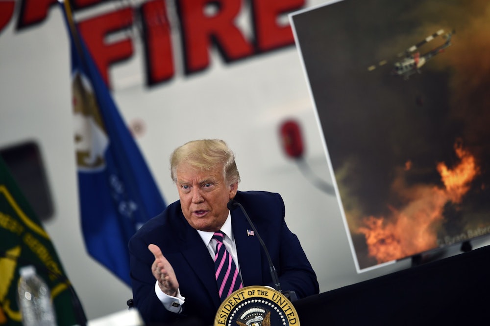 President Trump speaks in California this week.