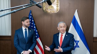 JD Vance and Israeli Prime Minister Benjamin Netanyahu