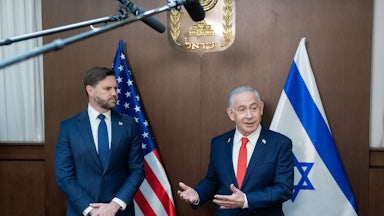 JD Vance and Israeli Prime Minister Benjamin Netanyahu
