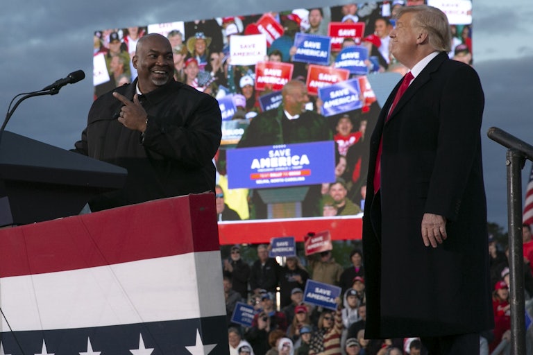 North Carolina Lt. Gov. Mark Robinson with Trump