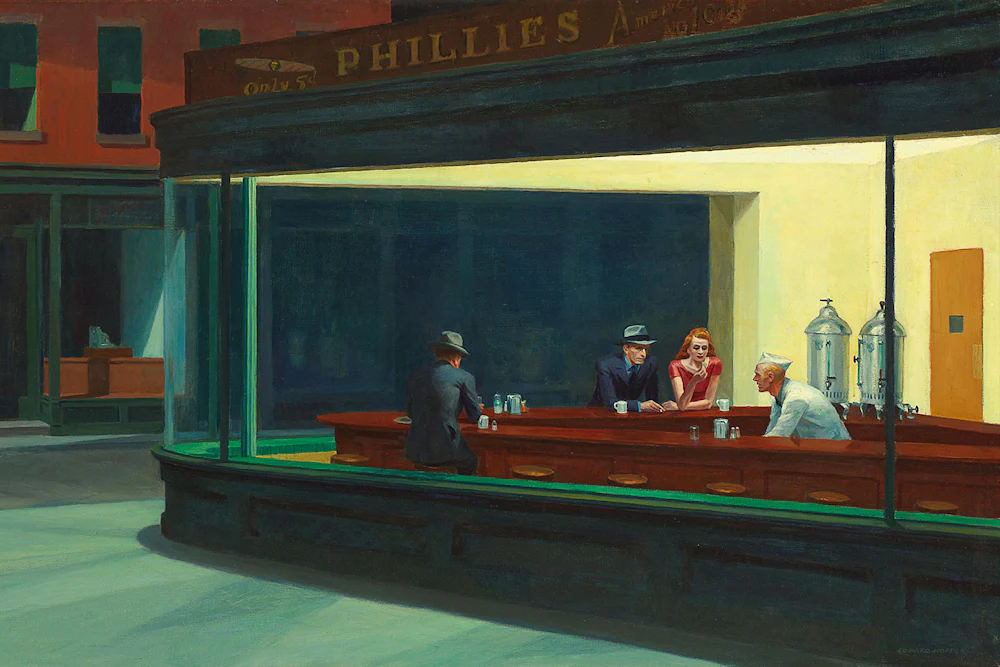 Nighthawks by Edward Hopper (painting, 1942)