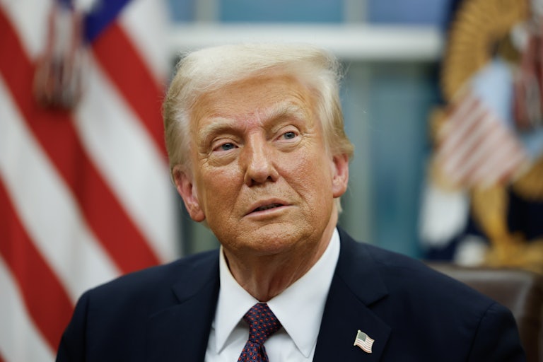 Donald Trump in the Oval Office