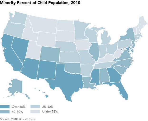 The diversiﬁcation of the U.S. population from the bottom holds more ...