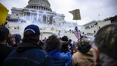 Pro-Trump supporters storm the U.S. Capitol following a rally with President Donald Trump on January 6, 2021 in Washington, DC.