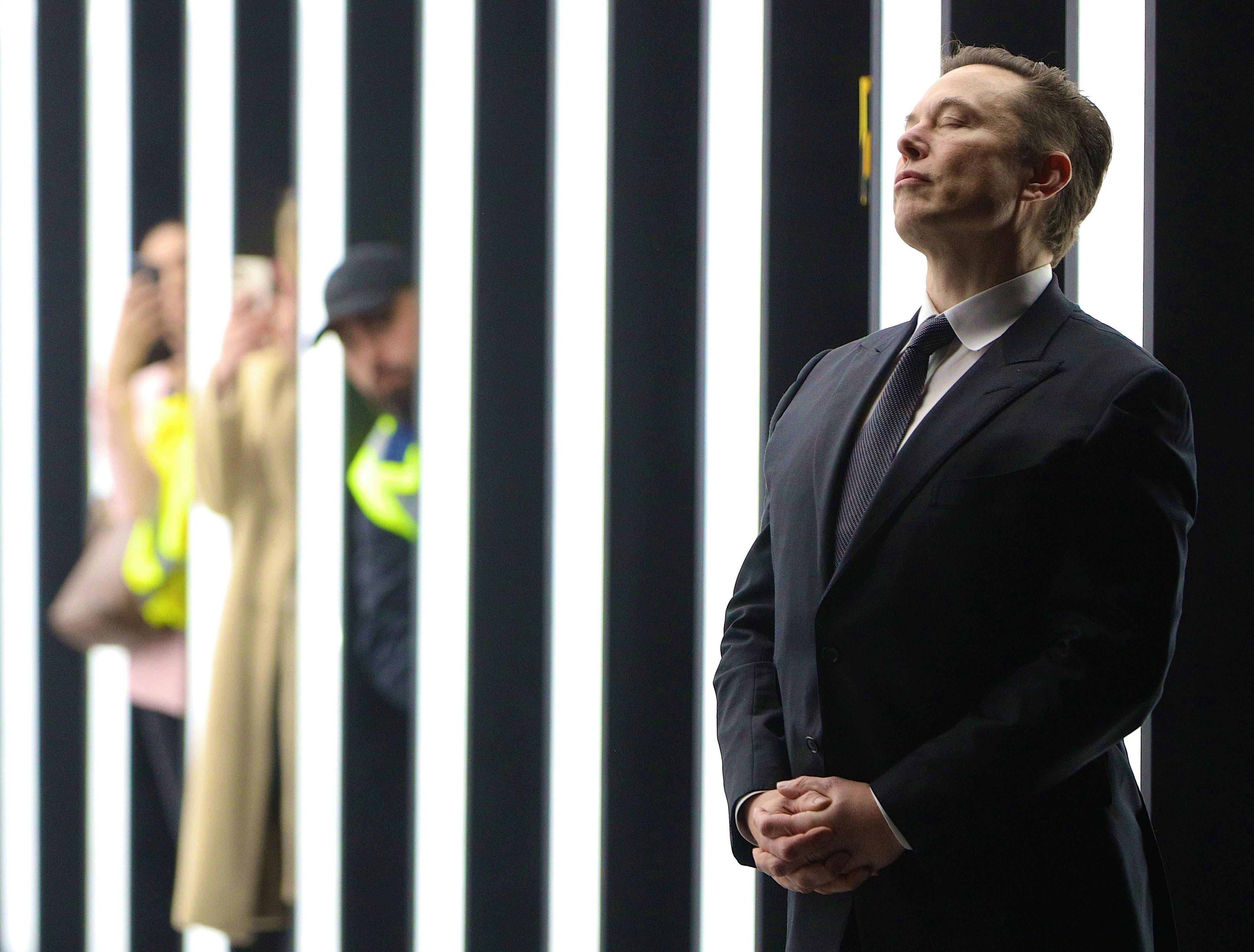 Musk at official opening of new Tesla plant