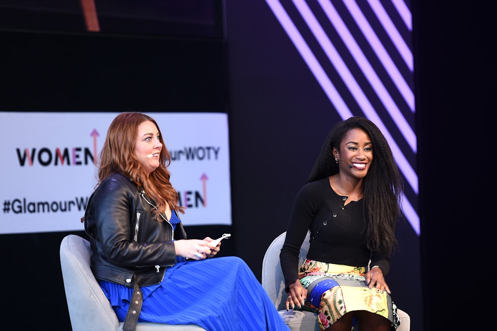 Journalist Karen Attiah (right) at an event in 2018