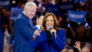 Tim Walz and Kamala Harris