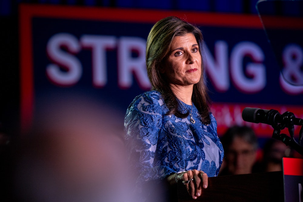 Nikki Haley delivers remarks at her primary-night rally