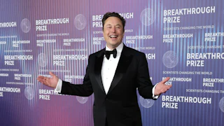 Elon Musk at the Breakthrough Prize Ceremony in Los Angeles in 2024