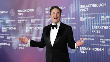 Elon Musk at the Breakthrough Prize Ceremony in Los Angeles in 2024