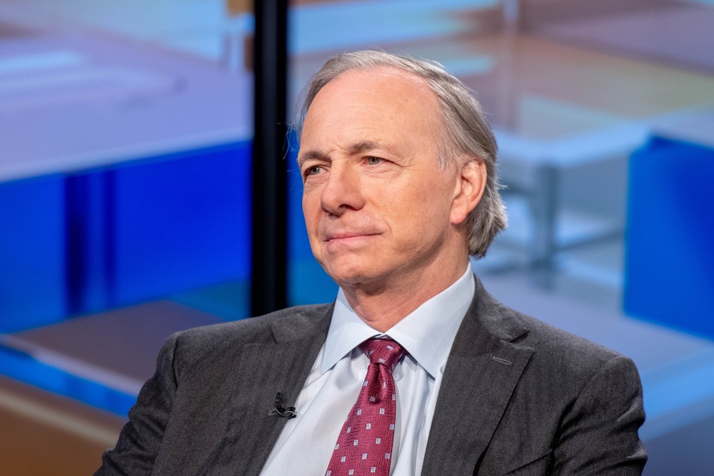 Bridgewater Associates founder Ray Dalio looking smug